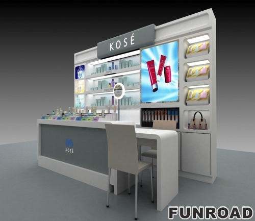 Custom Cosmetic Showcase Cabinet with LED for Beauty Store Furniture