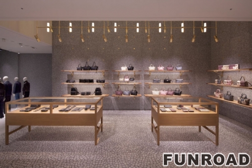 Retail Shoes & Handbag Display Showcase for Shopping Mall Design