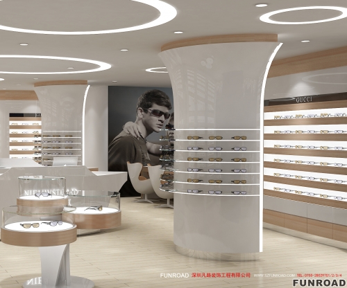 Optical Ark Showcase for Brand Sunglass Store Design