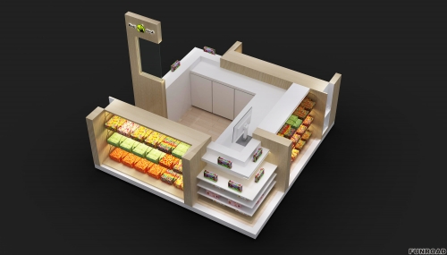 Wood candy kiosk usd for mall