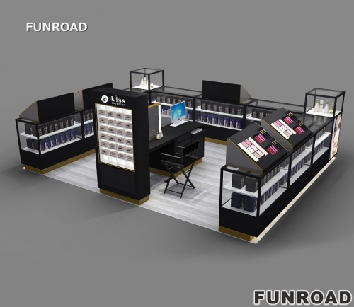 Custom Cosmetic Kiosk Counter for Beauty Shop Design