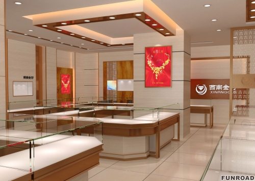 Luxury Wooden Display Showcase for jewelry shop