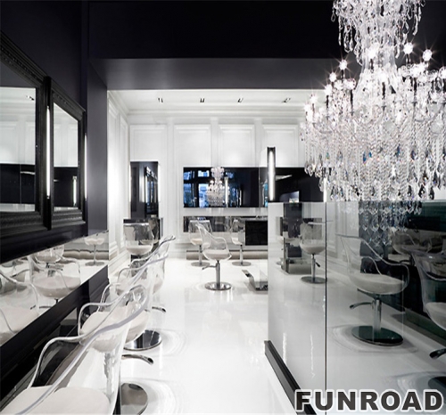 High-end Salon Display Cabinet for Makeup Store Interior Design