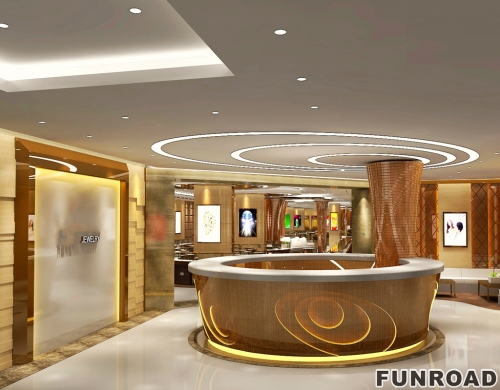 Luxury Wooden Display Showcase for Jewelry Store 
