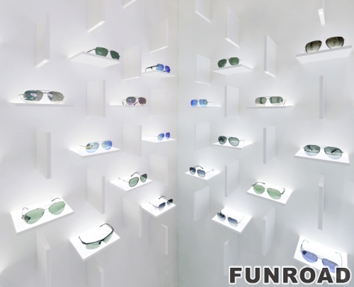 Retail Sunglasses Shop Display Cabinet with LED Light