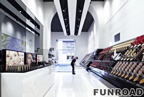Custom Wooden Cosmetic Showcase Cabinet for Shopping Mall Design