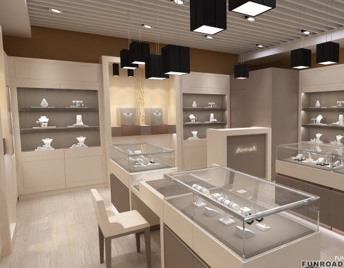 Luxury Brand Jewelry Store Display Cabinet