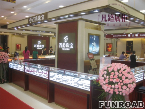 ​High-end Display Showcase for Jewelry Brand Store