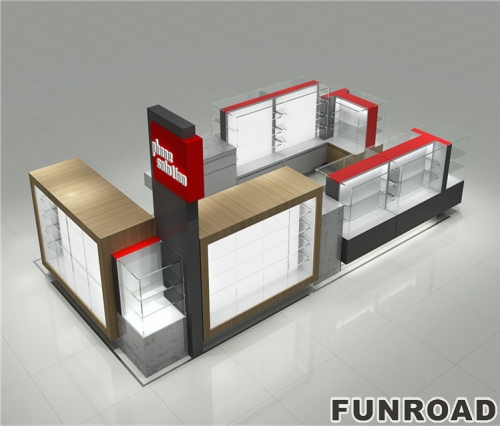 shopping mall phone accessories case kiosk