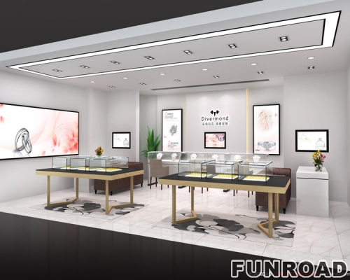 Custom  Showcase for jewelry Store Interior Design