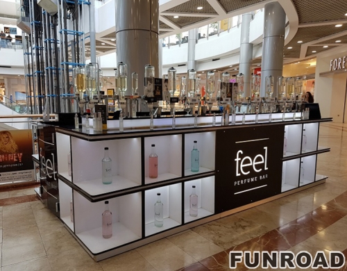 Retail Glass Cosmetic Display Showcase for Makeup Display