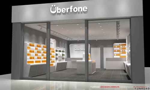 3D Design Display Showcase for Cell Phone Store Interior Decor