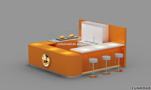 custom sweet corn ice cream shop food kiosk supplier