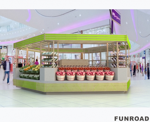 Food and beverage display kiosk, food kiosk displays for shop mall