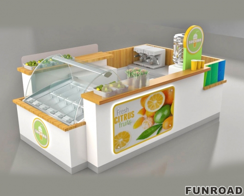 Commercial Food & Beverage Kiosk for Shop Display Furniture