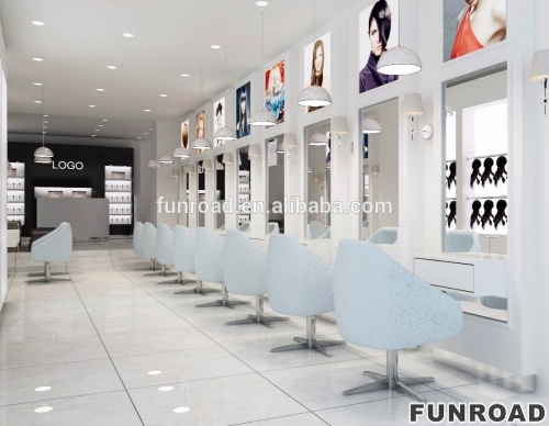 For Beauty Store Decor Hair Salon Display Cabinet