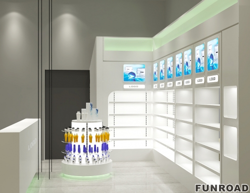 Glass Pharmacy Display Showcase for Drug Store Furniture