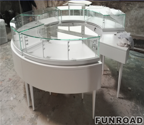 Wholesale Durable Round Jewelry Display Cabinet 