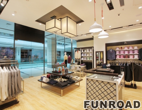 Retail Clothing Display Showcase for Store Interior Design