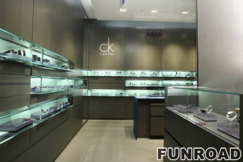 Customized Showcase for CK Watch Shop Decor