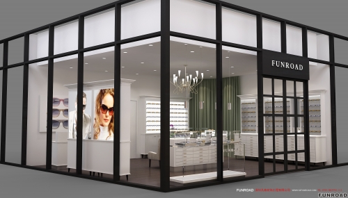 Customized Sunglasses Display Showcase for Optical Ark Shop