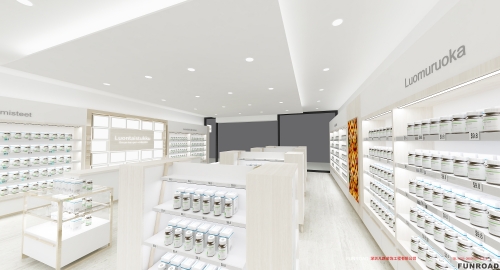 Retail Pharmacy Display Showcase for Drug Store Design