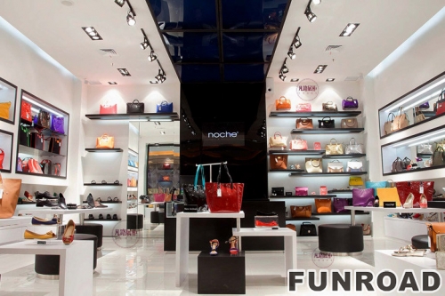 High-end brand-name bags women's shoes display cabinet case renderings