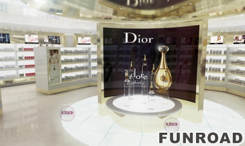 Customized Cosmetics Display Cabinet for Duty-Free Shop | Funroadisplay