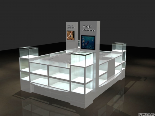 Customized Jewelry Showcase Counter for Shopping Mall | Funroadisplay