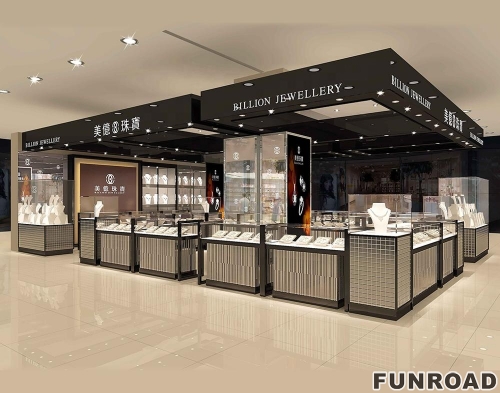 Customized Jewelry Kiosk for Shopping Mall Decor