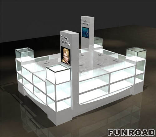 High Quality Customized Jewelry Display Kiosk for Shop Decoration