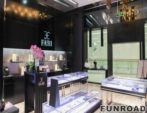 Luxury Jewelry Showcase Counter for Shopping Mall | Funroadisplay