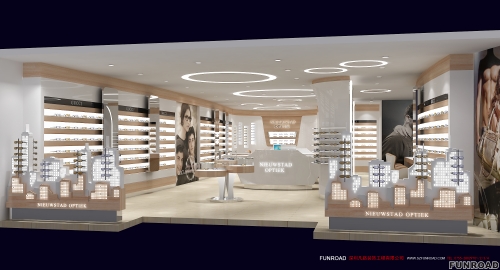 Retail Modern Showcase Counter for Optical Reveal Ark