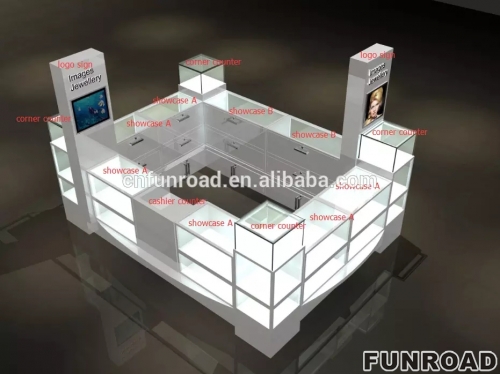 Customized Jewelry Store Display Cases For Sale