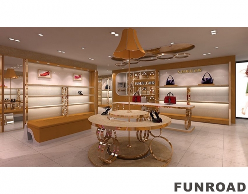 Beauty Display Cabinet Retail Store Interior Design Clothing Shoes Display Showcase for Sale