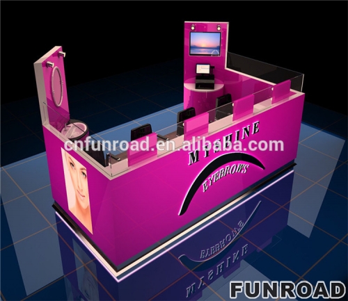 Customized Colorful Wooden Cosmetic Showcase for Store Furniture