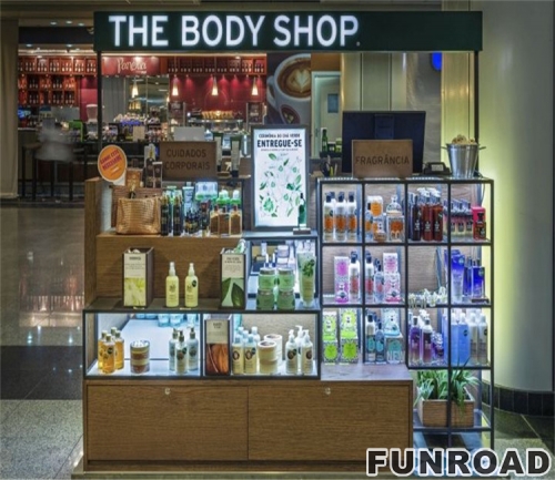 Modern Cosmetic Showcase For Cosmetic Store Display Design