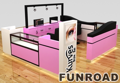 Exquisite Pink Design For Beauty Shop Cosmetic Showcase