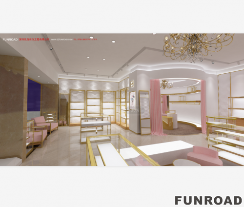Luxury Custom Jewelry  Kiosk for Brand Store Interior Design 