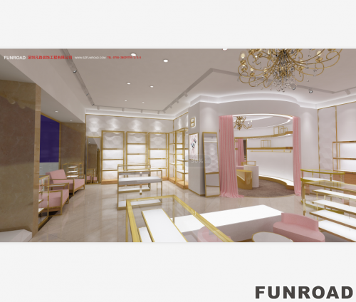 Luxury Custom Jewelry Display Kiosk for Brand Store Interior Design