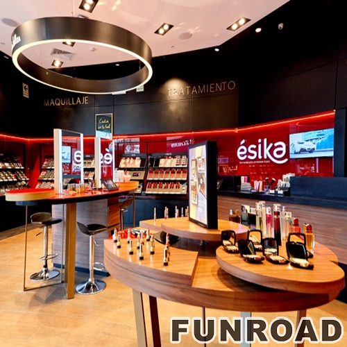 Retail Cosmetic Showcase for Makeup Store Interior Design