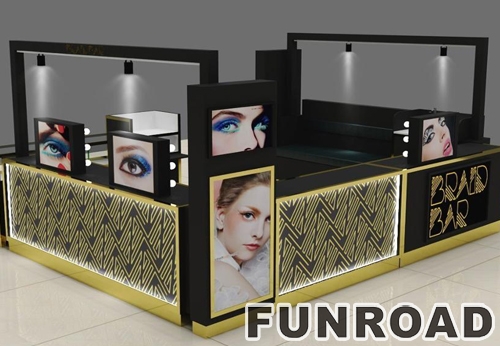 Bespoke Makeup Display Kiosk for Beauty Shop Interior Design