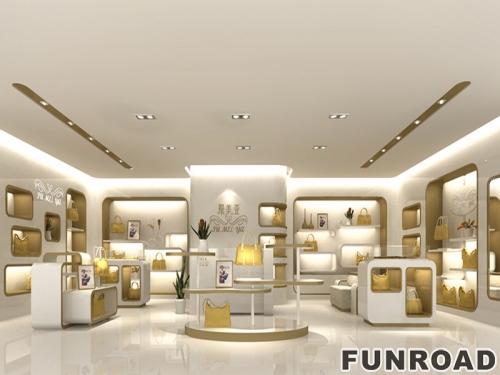 Luxury Custom Handbag Display Cabinet for Brand Store Decor