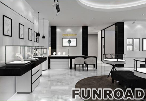 Simple Style Jewelry Showcase for Brand Store Furniture Design