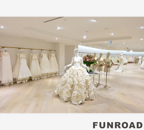 Retail Clothing Display Cabinet for Fancy Wedding Dress Store Furniture