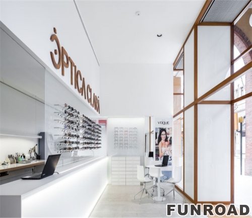 Optical Store Furniture With Glasses Display Cabinet