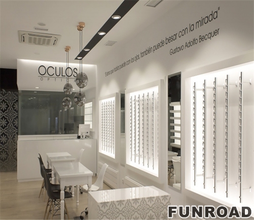 Bespoke Optical Reveal Ark for Eyewear Store Interior Design