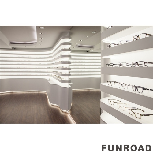 Bright Custom Made Optical Reveal Ark for Sunglasses Store Furniture
