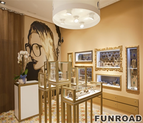 Factory Custom jewelry display cabinets for shops 