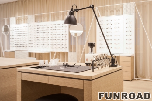 High end quality sunglass display shelf for optical showroom 